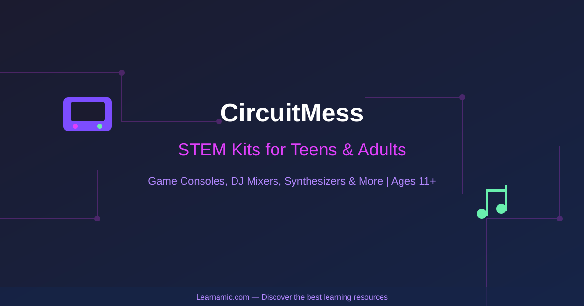 CircuitMess STEM Kits for Teens and Adults - DIY game consoles, DJ mixers, and synthesizers for ages 11+