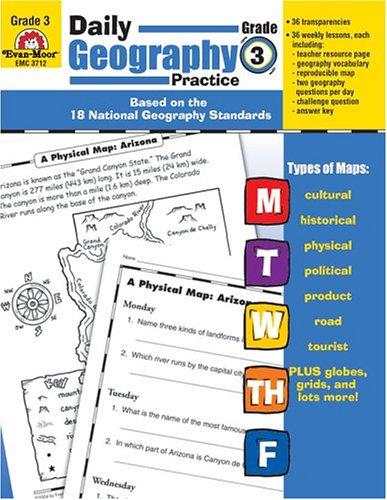 Evan-Moor Daily Geography Practice Grade 3 workbook cover