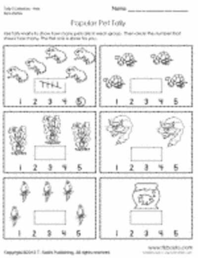 Number and Pre-Math Worksheets 