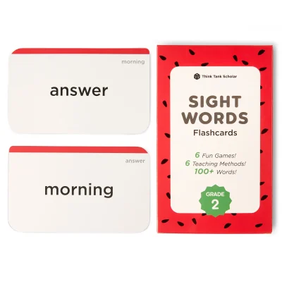 Second Grade Sight Words Flash Cards