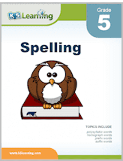 Fifth Grade Spelling Worksheets