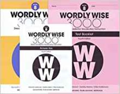 Wordly Wise 3000 Fourth Edition Student Edition + Test Booklet + Answer Key Set Grade 8