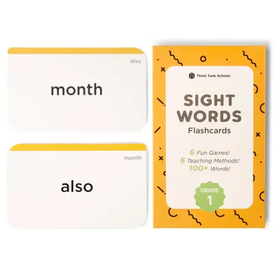 First Grade Sight Words Flash Cards