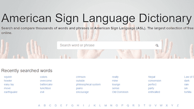 American Sign Language Dictionary