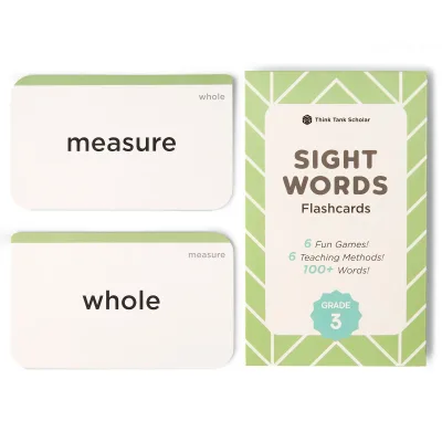Third Grade Sight Words Flash Cards