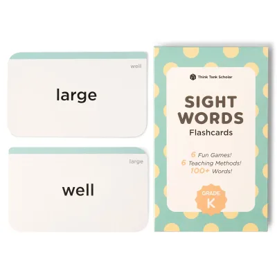 Kindergarten Sight Words Flash Cards