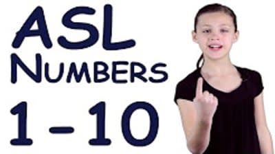 Learn ASL numbers 1-100