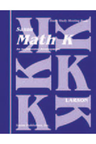 Saxon Math K Homeschool Complete Kit 1st Edition