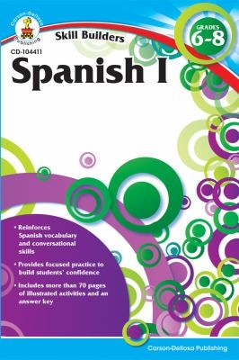 Carson Dellosa Skill Builders Grades 6-8 Spanish Workbook