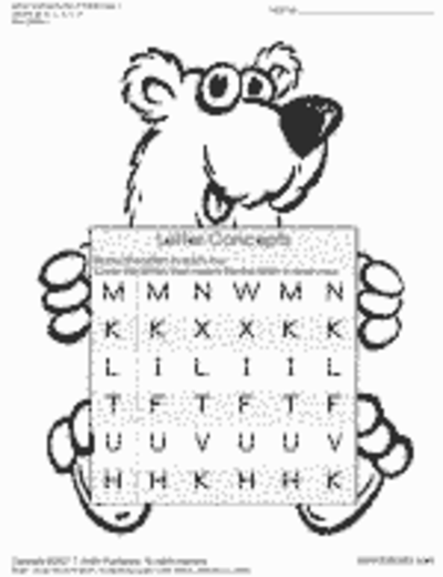Letter Worksheets 