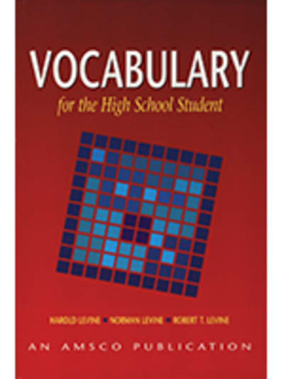 Vocabulary for the High School Student