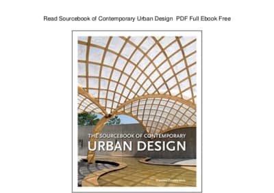 Sourcebook of Contemporary Urban Design