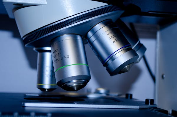 Microscope and research equipment for science investigation