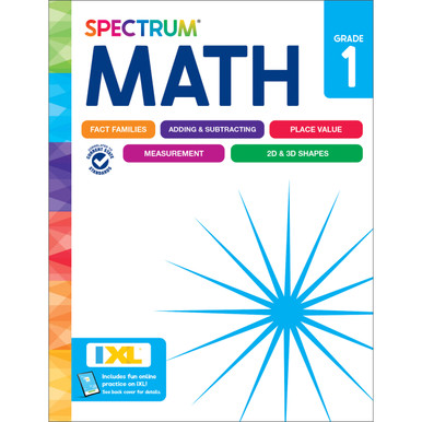 Spectrum Math Workbook Grade 1 cover