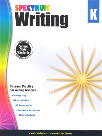 Spectrum Writing Workbook, Kindergarten