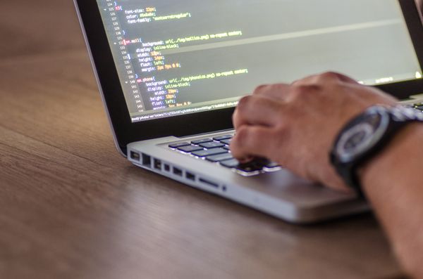 Python code on a dark screen