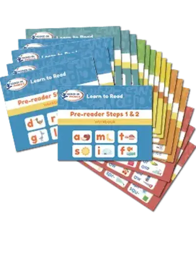Pre-reader and Learn to Read 20-Practice Pack Bundle