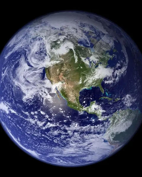 Planet Earth from space representing CK-12 Earth Science FlexBook